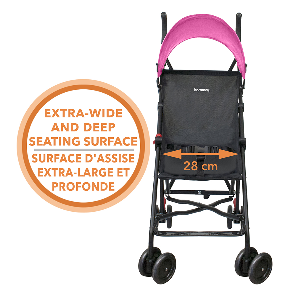 Litewave_Deluxe_Umbrella_Stroller_Pink_Canopy_2
